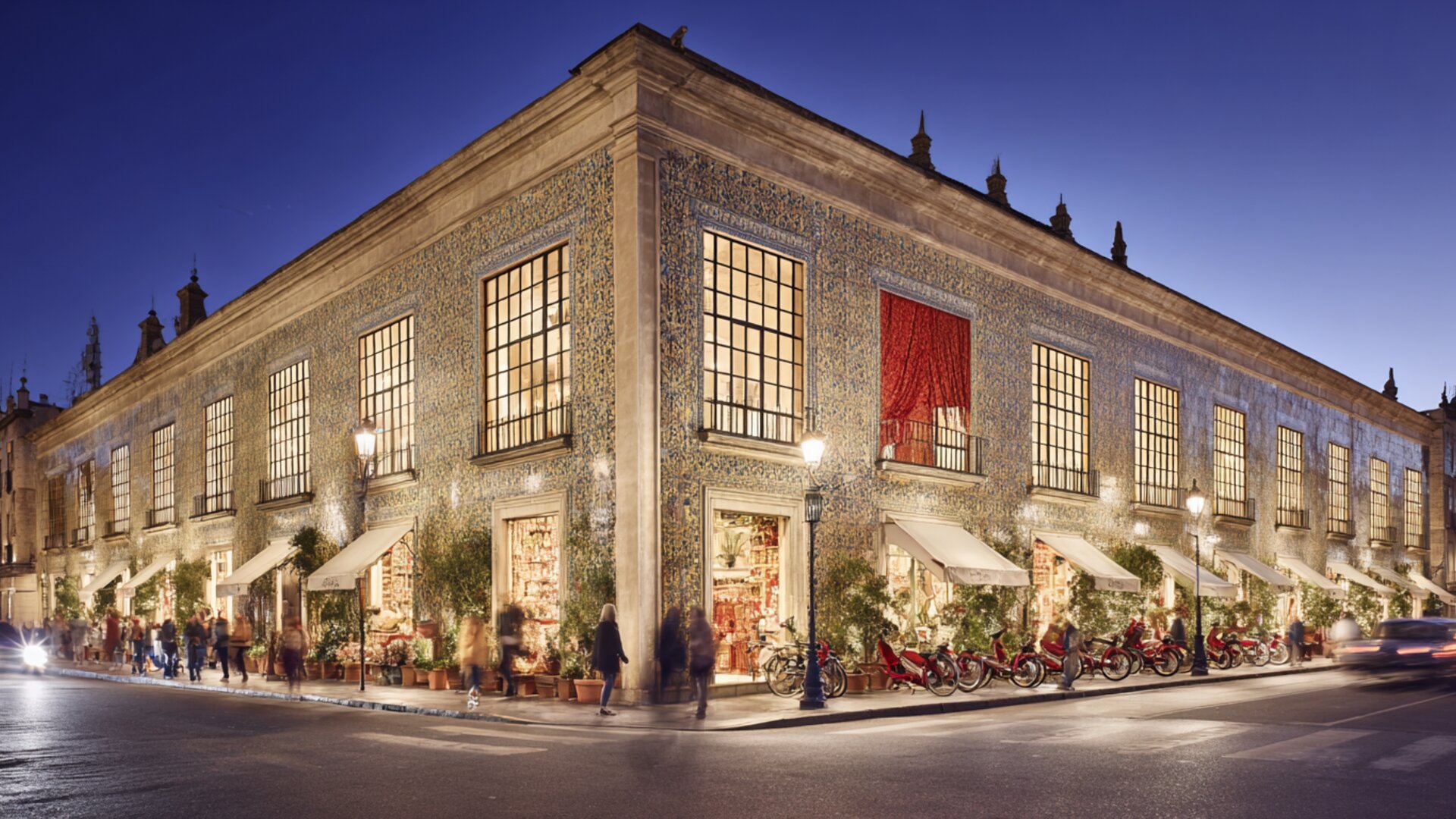 La Central Oculta - Former power station at blue hour